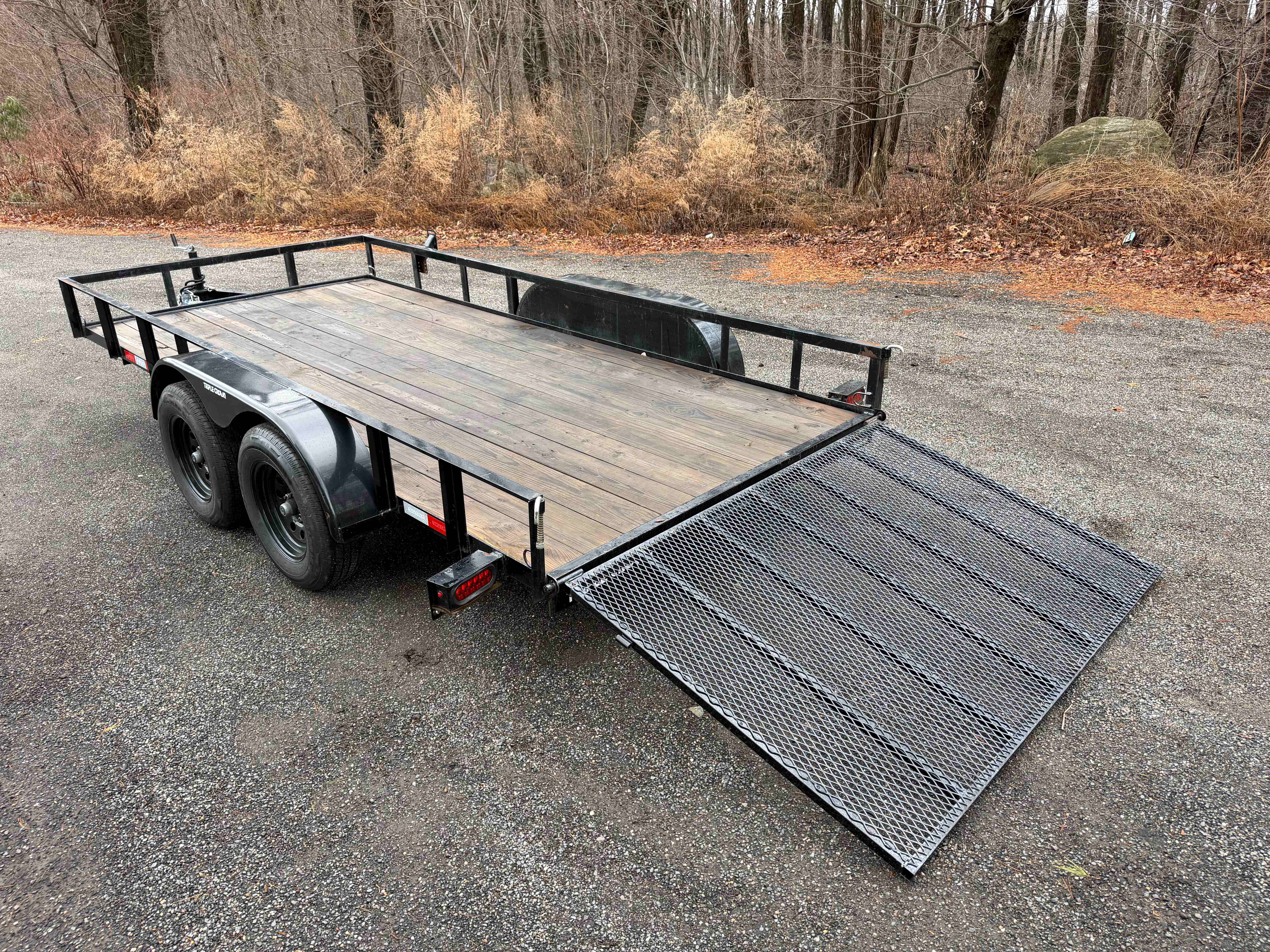 Triple Crown tandem utility trailer overhead view