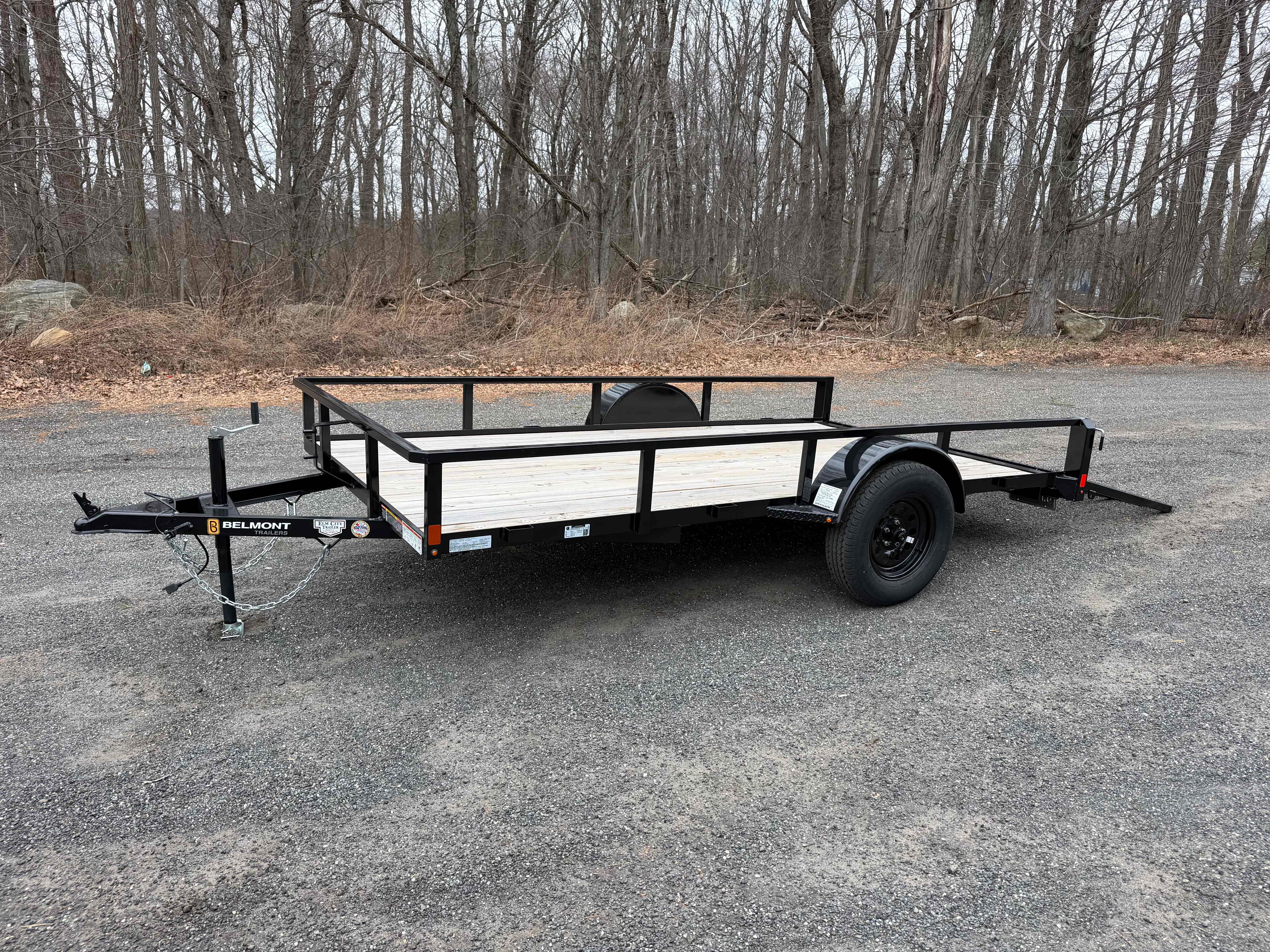 Belmont 6x12 utility trailer side view