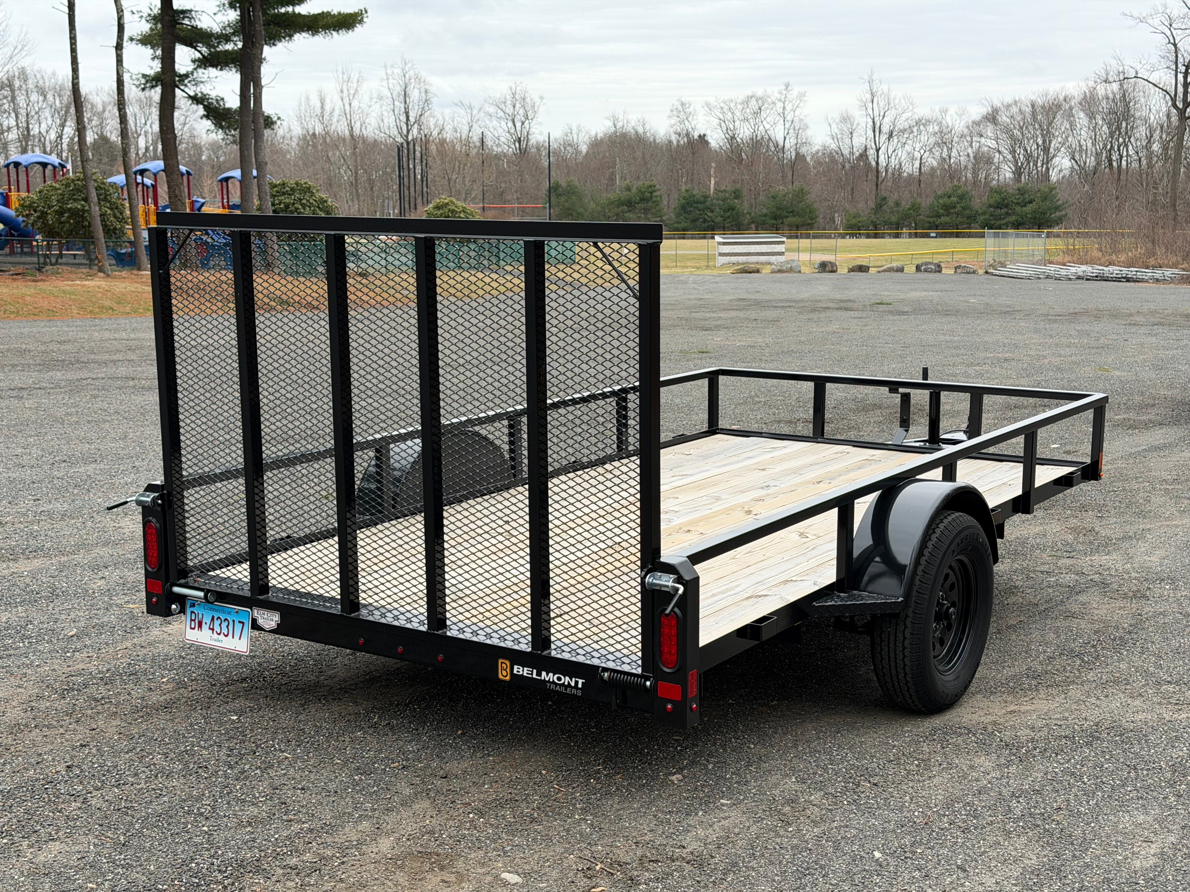 Belmont 6x12 utility trailer deck view